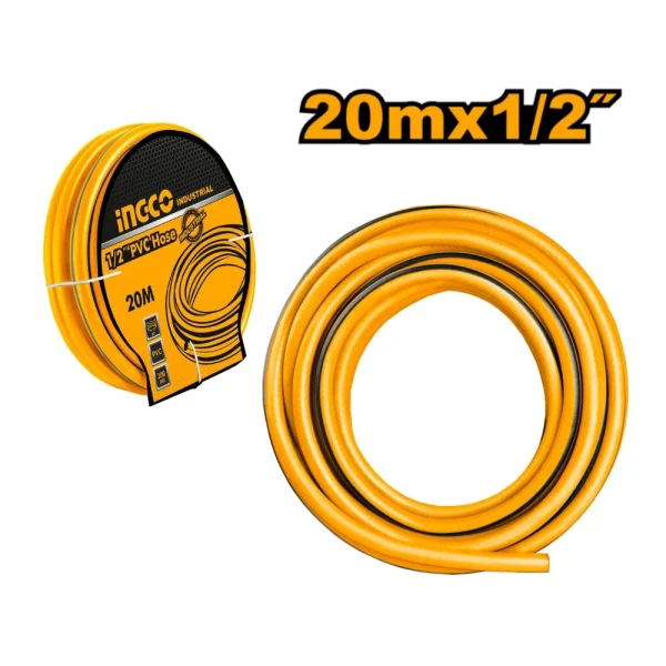 INGCO Tuyau d'arrosage jaune PVC 20M (1/2")