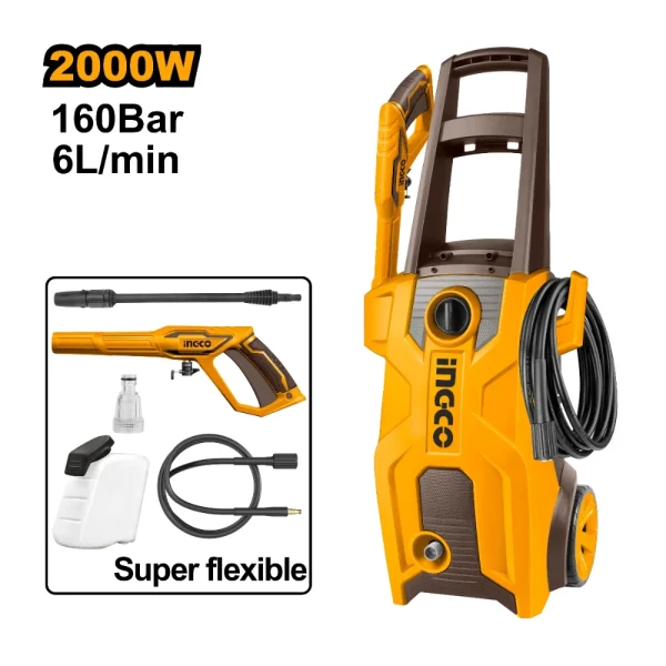INGCO Nettoyeur haute pression 2000W (160bar-6L/min)