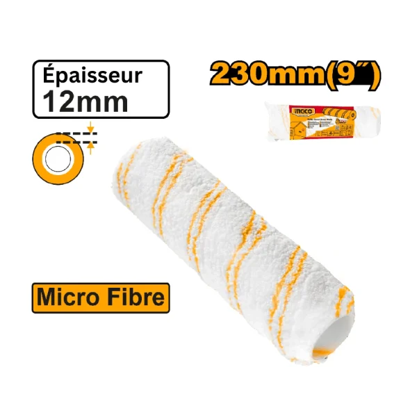 INGCO Manchon de rechange microfibre pour rouleau de peinture