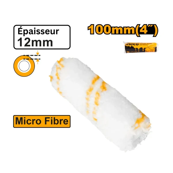 INGCO Manchon de rechange microfibre pour rouleau de peinture