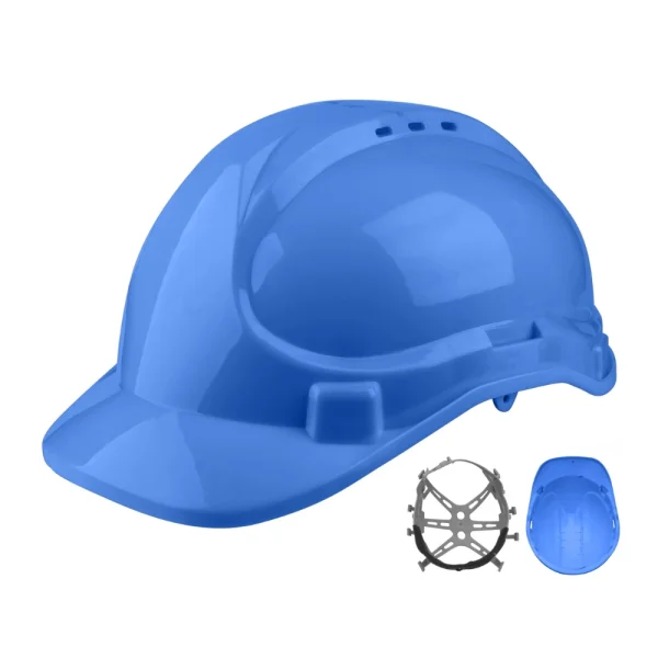 INGCO Casque de chantier bleu 330g