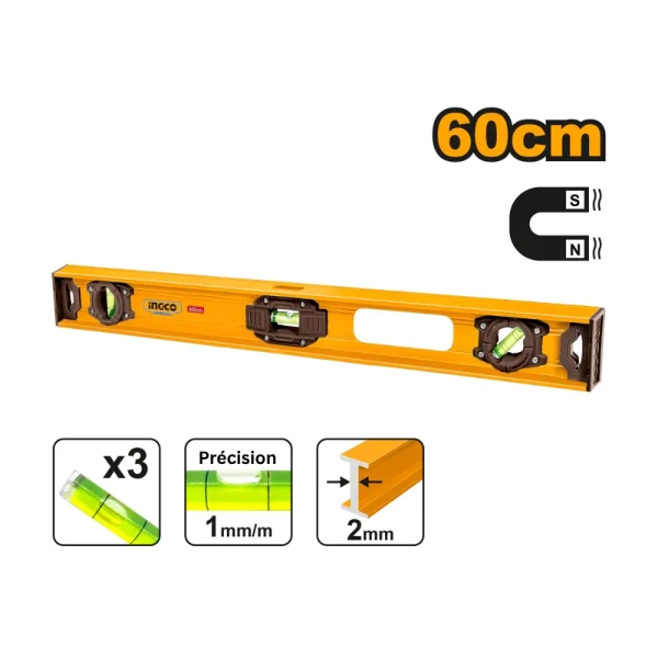 INGCO Niveau maçon 60cm Alu