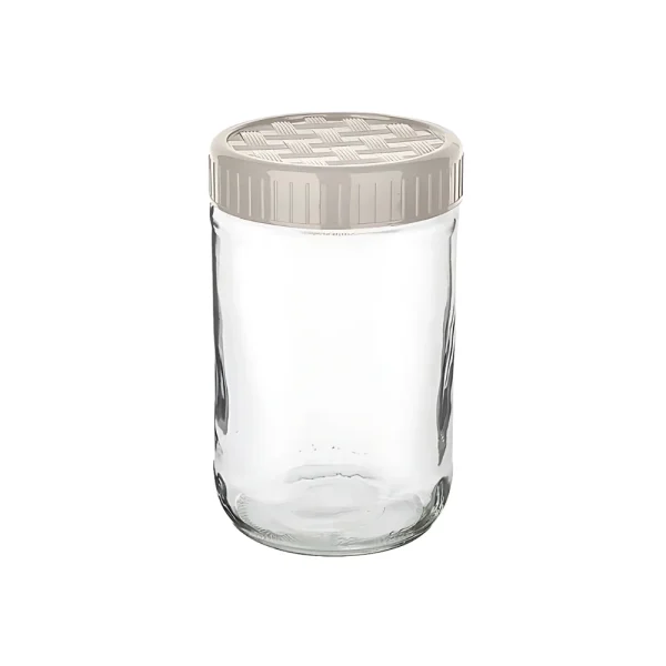 Bocal de conservation cylindrique à couvercle vissé 660 ml – Image 2