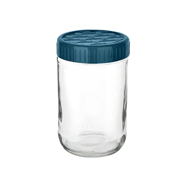 Bocal de conservation cylindrique à couvercle vissé 660 ml – Image 4