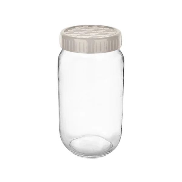 Bocal de conservation cylindrique à couvercle vissé 1L – Image 2