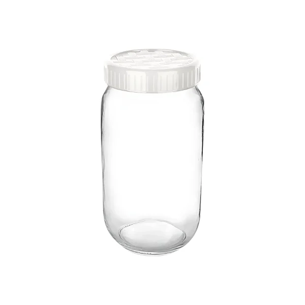 Bocal de conservation cylindrique à couvercle vissé 1L – Image 3