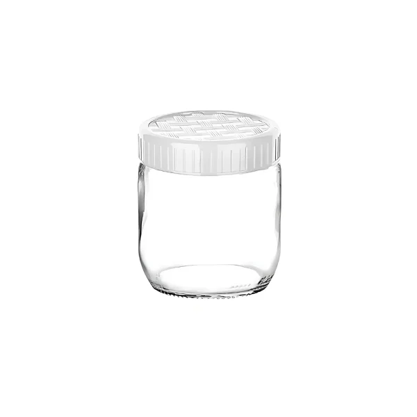 Bocal de conservation cylindrique à couvercle vissé 425 ml – Image 3