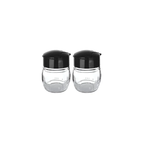 Lot de 2 salières à couvercle rabattable 80 ml – Image 3