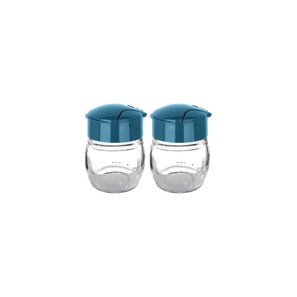 Lot de 2 salières à couvercle rabattable 80 ml – Image 2