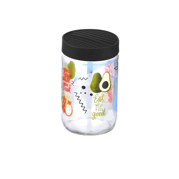 Bocal de conservation décoratif à couvercle vissé 660 ml – Image 3