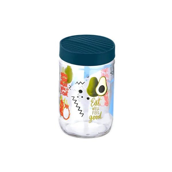 Bocal de conservation décoratif à couvercle vissé 660 ml – Image 2