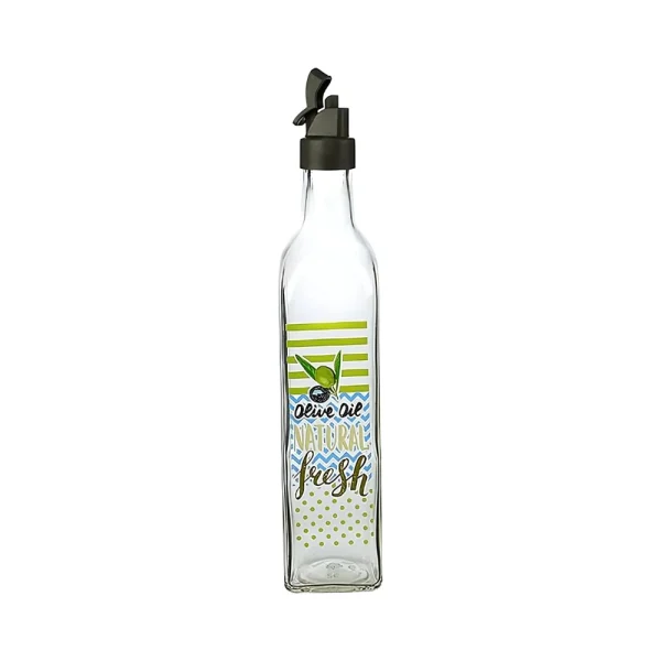 Bouteille à huile décorative en verre 750 ml – Image 2