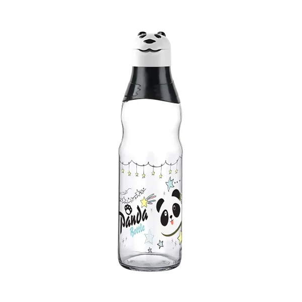 Bouteille 1L avec bouchon sport tête de panda
