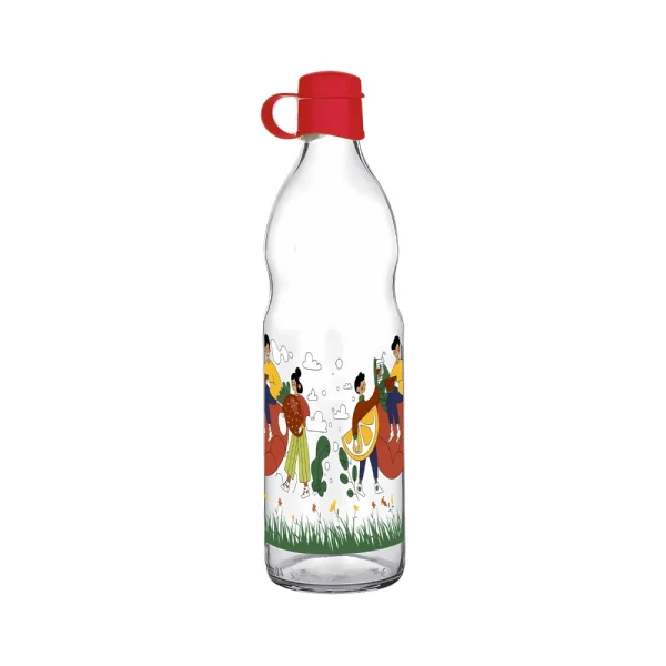 Bouteille décorative 1L avec bouchon verseur