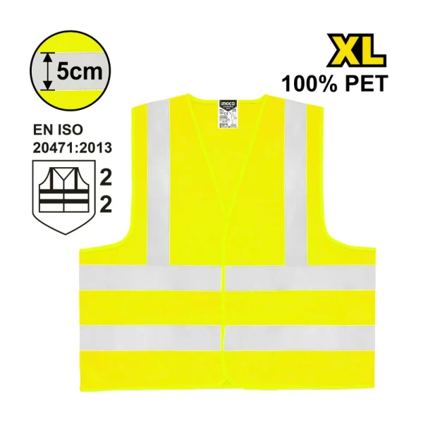 INGCO Gilet de signalisation jaune XL