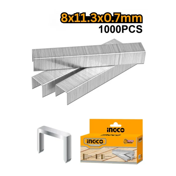INGCO Agrafe 8 x 0.7mm (paquet de 1000pcs)