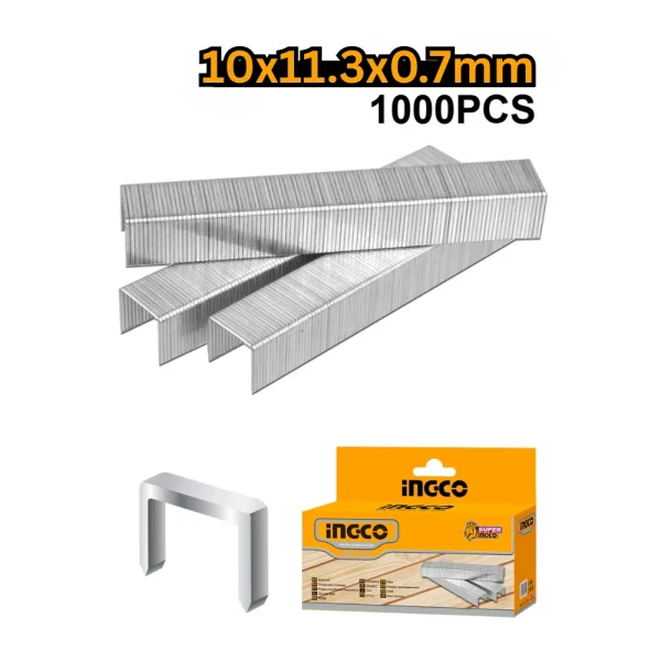 INGCO Agrafes 10 x 0.7mm (paquet de 1000 pcs)