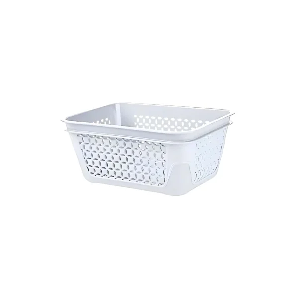 Panier de rangement ajouré rectangulaire 860 ml multi-usages – Image 2