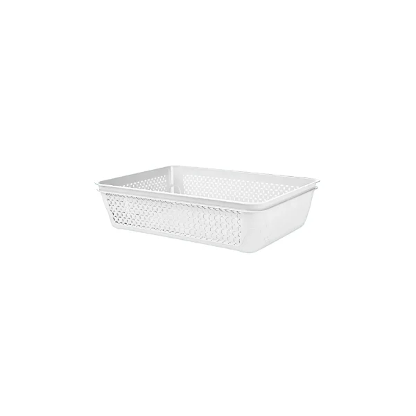 Panier de rangement ajouré rectangulaire 1.58L ml multi-usages – Image 2