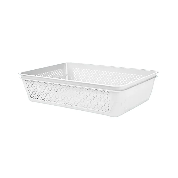 Panier de rangement ajouré rectangulaire 3L multi-usages – Image 2