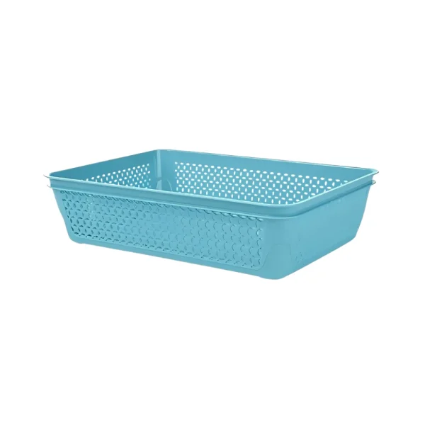 Panier de rangement ajouré rectangulaire 3L multi-usages – Image 3