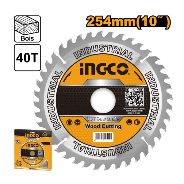 Lame de scie circulaire TCT 254 x 30mm 40T