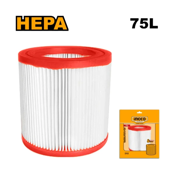 INGCO Filtre d'entrée d'air HEPA pour aspirateur (compatible avec VC24751)