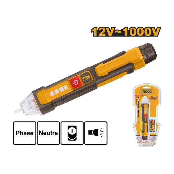 INGCO Détecteur de tension AC 12V 1000V