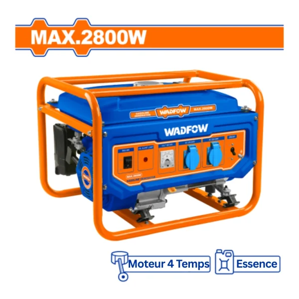 WADFOW Groupe électrogène à essence 2800W 4kVA 220-240V