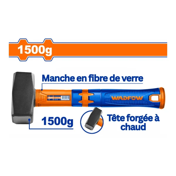 WADFOW Marteau de lapidation 1500g