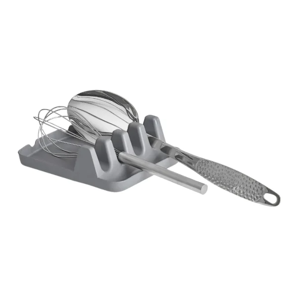 Porte-ustensiles De Cuisine Transparent à 3 Compartiments - Organisateur De Couverts Pour Plan De Travail - Dimensions 24x11x15 Cm
