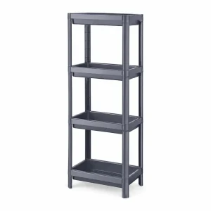 etagere de salle de bain anthracite 4 niveaux 81506