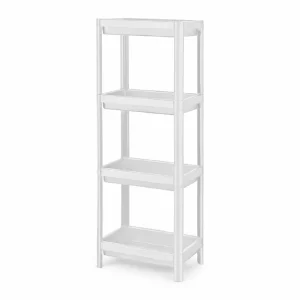 etagere de salle de bain blanche 4 niveaux 81505