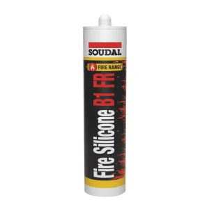 MASTIC SILICONE COUPE FEU 300ml GRIS FIRE B1 FR SOUDAL REF 147412