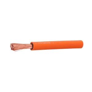 CABLE DE MASSE SOUDAGE AVEC ISOLATION EN PVC DOUBLE DIAM 50mm² ORANGE 1metre