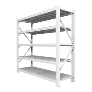 ETAGERE 5 NIVEAUX BLANCHE Haut 2m x Larg 1.5m x Prof 40cm 200kg max niveau